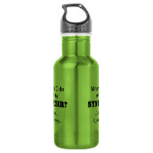 Was würde ich tun, Synthesizer? Edelstahlflasche (Rückseite)