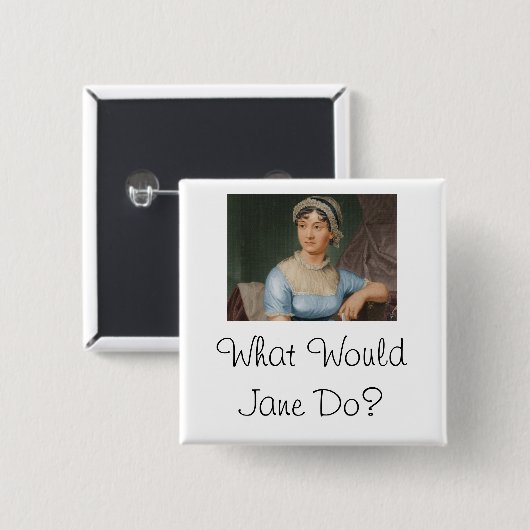 Was würde Jane tun? Button (Vorne & Hinten)