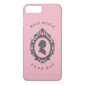 Was würde Jane tun? Jane Austen Case-Mate iPhone Hülle (Rückseite)