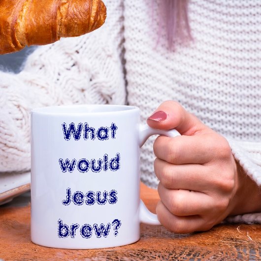 Was würde Jesus brauen? Zweifarbige Tasse