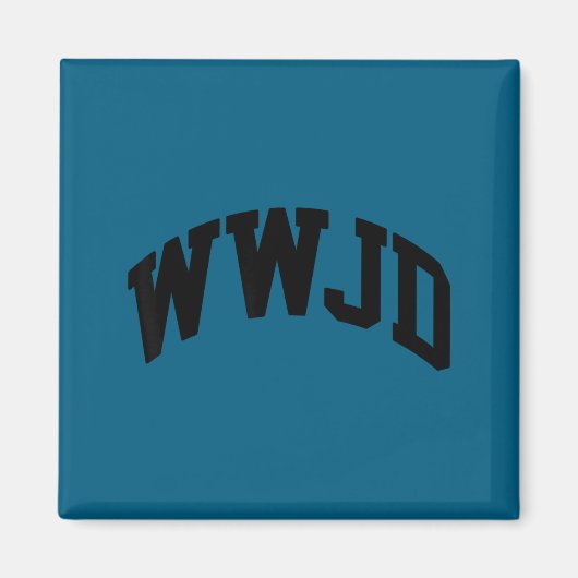 Was würde Jesus tun Illustration Magnet (Vorne)