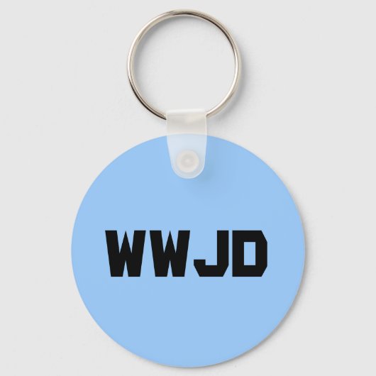 Was würde Jesus tun? Schlüsselanhänger (Vorderseite)