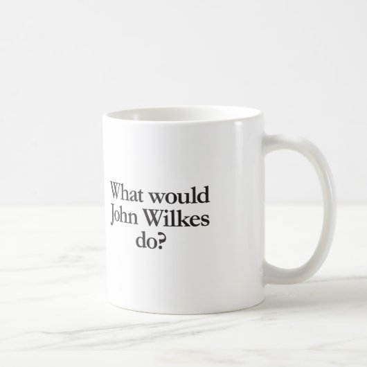 Was würde John Wilkes tun? Kaffeetasse (Rechts)
