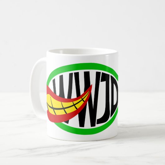 Was würde Joker tun? Kaffeetasse (Vorderseite Links)