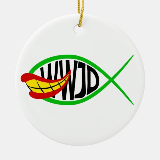 Was würde Joker tun? Keramik Ornament (Vorne)