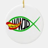 Was würde Joker tun? Keramik Ornament (Hinten)