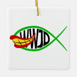 Was würde Joker tun? Keramikornament