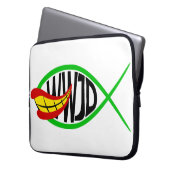 Was würde Joker tun? Laptopschutzhülle (Vorderseite Links)