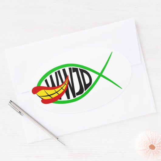 Was würde Joker tun? Ovaler Aufkleber (Umschlag)