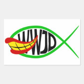 Was würde Joker tun? Rechteckiger Aufkleber (Vorderseite)