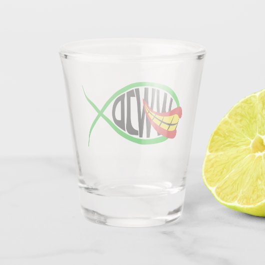 Was würde Joker tun? Schnapsglas (Rückseite)