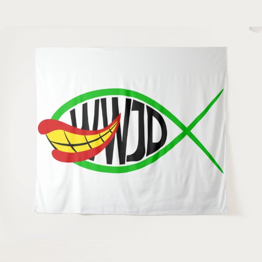 Was würde Joker tun? Wandteppich (Vorderseite (Horizontal))