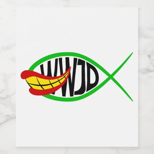 Was würde Joker tun? Weinetikett (Einzelnes Label)