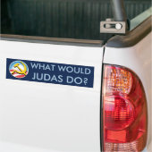 Was würde Judas tun? Autoaufkleber (Auf Lkw)