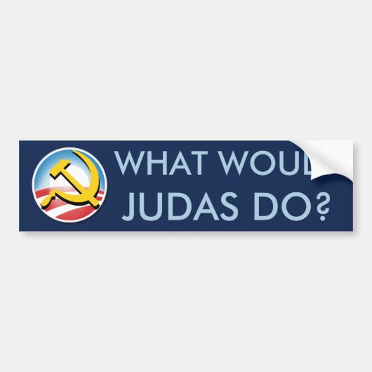 Was würde Judas tun? Autoaufkleber (Vorne)