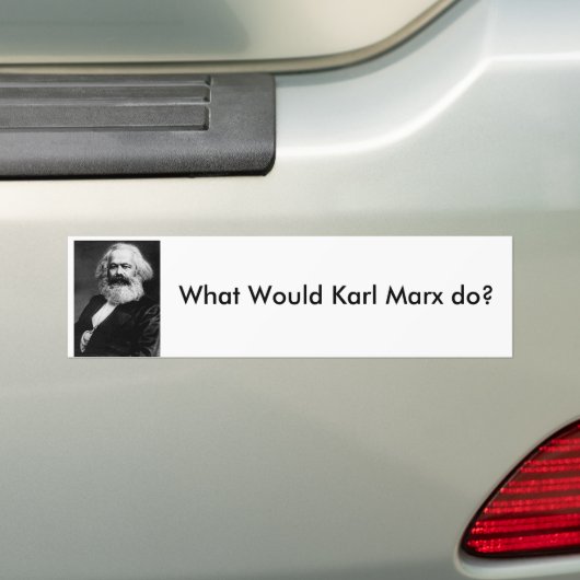 Was würde Karl Marx tun? Autoaufkleber (Auf Auto)