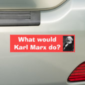 Was würde Karl Marx tun? Autoaufkleber (Auf Auto)