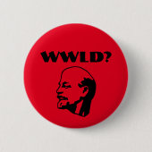 Was würde Lenin tun? Knopf Button (Vorderseite)