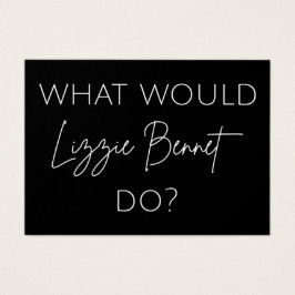 Was würde Lizzie Bennet tun?