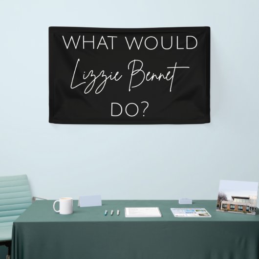 Was würde Lizzie Bennet tun? Banner (Messeveranstaltung)