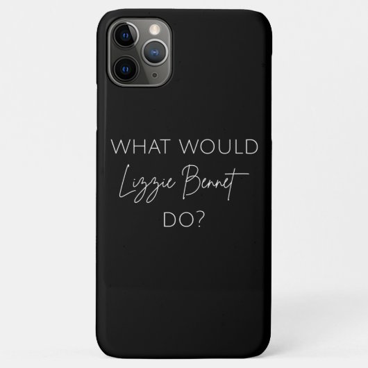 Was würde Lizzie Bennet tun? Case-Mate iPhone Hülle (Rückseite)