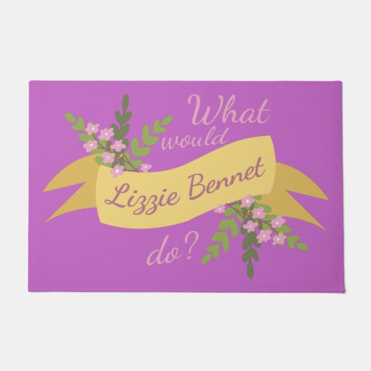Was würde Lizzie Bennet tun? II Fußmatte (Vorderseite)