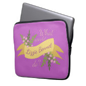 Was würde Lizzie Bennet tun? II Laptopschutzhülle (Vorderseite Links)