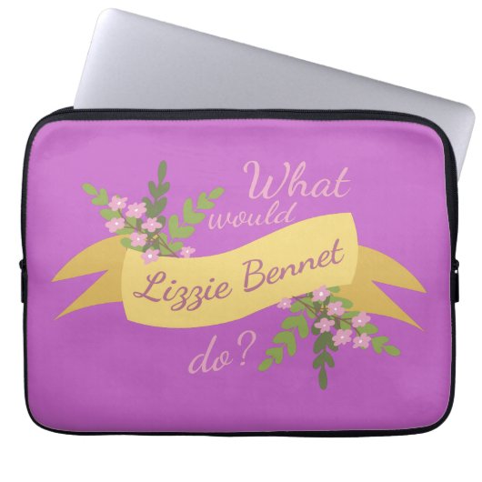 Was würde Lizzie Bennet tun? II Laptopschutzhülle (Vorderseite)