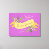 Was würde Lizzie Bennet tun? II Leinwanddruck (Vorderseite)