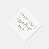 Was würde Lizzie Bennet tun? Serviette (Ecke)