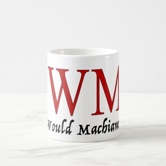 Was würde Machiavelli tun? Kaffeetasse (Mittel)
