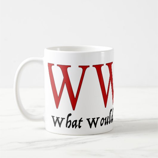 Was würde Machiavelli tun? Kaffeetasse (Links)