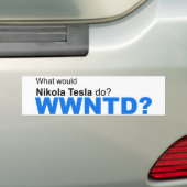 Was würde Nikola Tesla tun? Autoaufkleber (Auf Auto)
