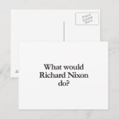 Was würde Nixon anziehen? Postkarte (Vorne/Hinten)