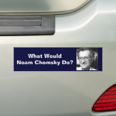 Was würde Noam Chomsky tun? Autoaufkleber (Auf Auto)