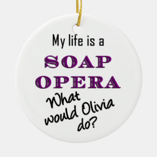 Was würde Olivia tun? Verzierung Keramik Ornament
