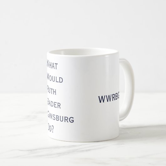 Was würde RBG tun? Tasse (VorderseiteRechts)