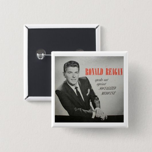 Was würde Reagan tun? Button (Vorne & Hinten)