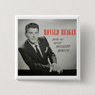 Was würde Reagan tun? Button