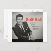 Was würde Reagan tun? Postkarte (Vorne/Hinten)