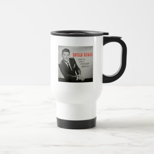 Was würde Reagan tun? Reisebecher (Rechts)