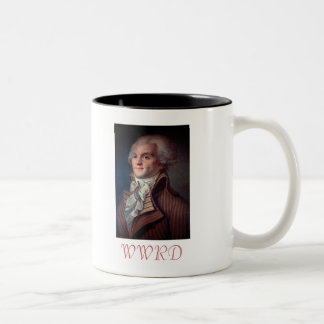Was würde Robespierre tun? Zweifarbige Tasse