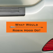 Was würde Robin Hood tun? Autoaufkleber (Auf Auto)
