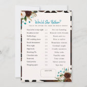 Was würde sie wählen? Bpho-Brautparty Einladung (Vorderseite)