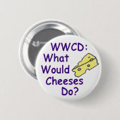 Was würden Käse tun? (Button) Button (Vorne & Hinten)