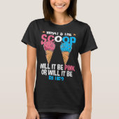 Was zeigt die Genderoffenbarung des Scoop, die Eis T-Shirt (Vorderseite)