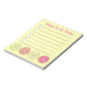 Was zu tun heute Zitrusfrüchte Scheiben Zitronen L Notizblock (Rotiert)