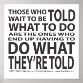 Was zu tun ist poster (Vorne)