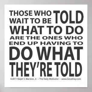 Was zu tun ist poster