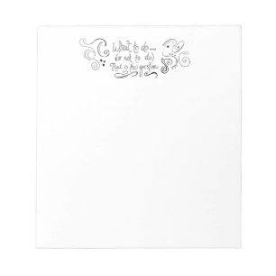 Was zu tun oder nicht Notizblock zu tun - Spaß Sha